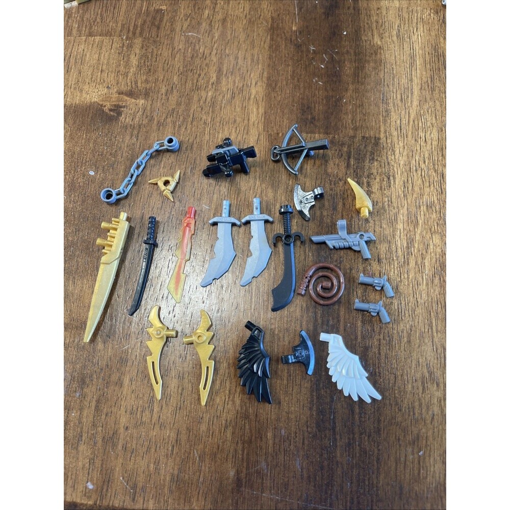 Lego Minfigure Accessory Weapons Lot of 21